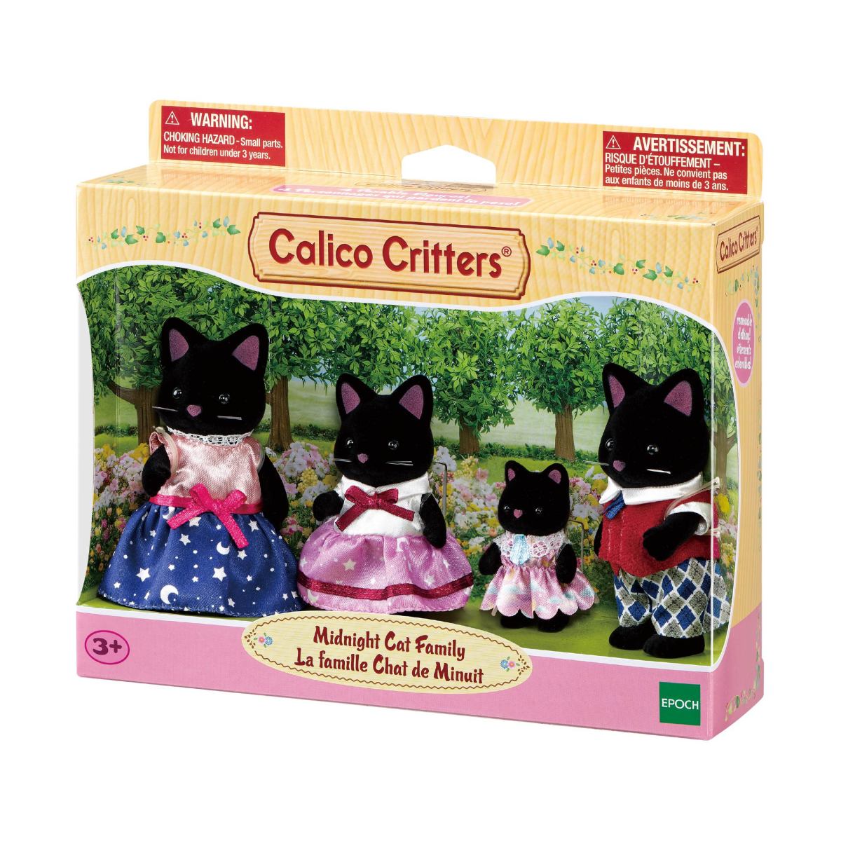 Calico Critters • Midnight Cat Family Set