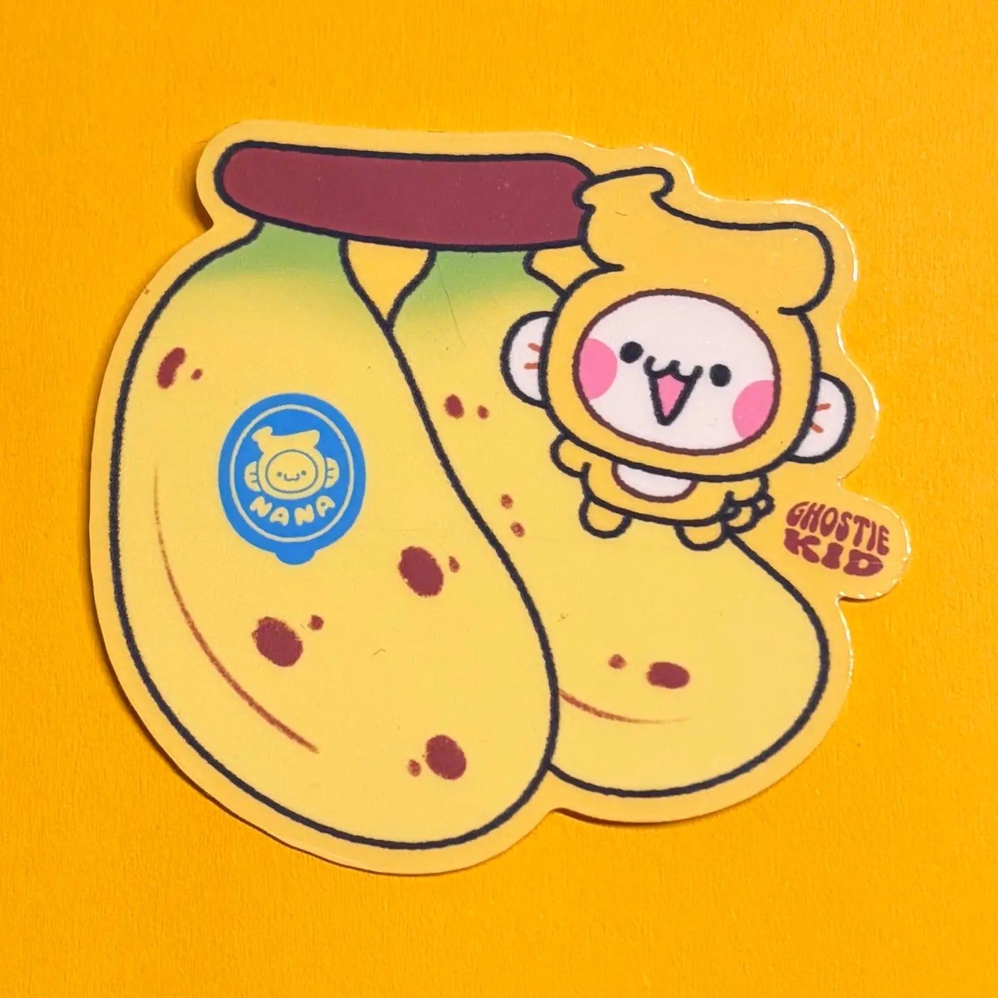 Ghostiekid • Nana On A Banana Vinyl Sticker