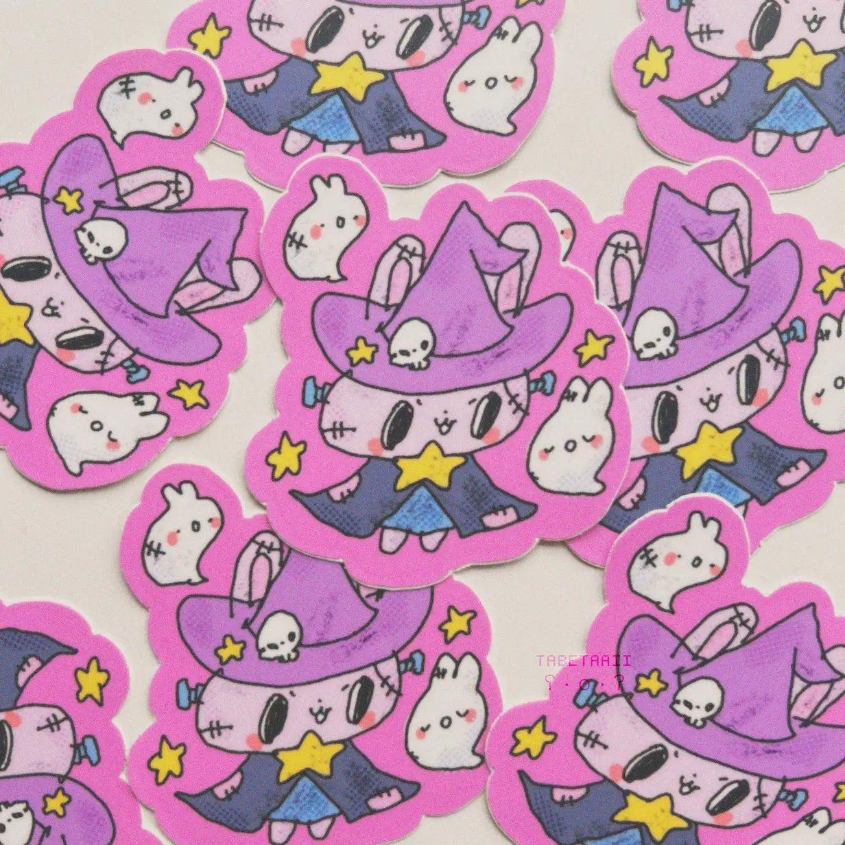 Tabetaaii • Bunny Witch Vinyl Sticker