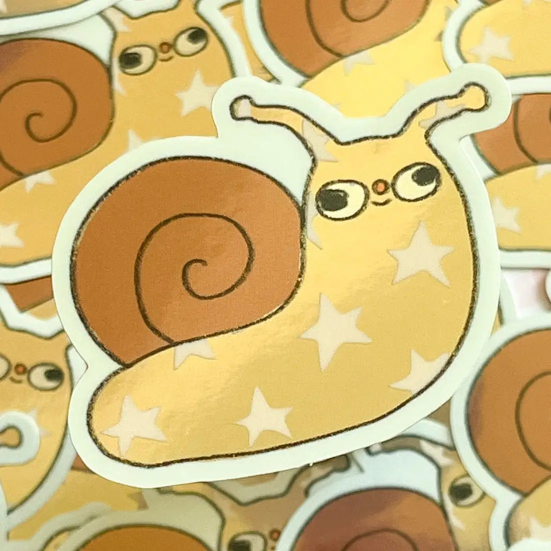 Clunky Picnic • Superstar Snail Vinyl Sticker