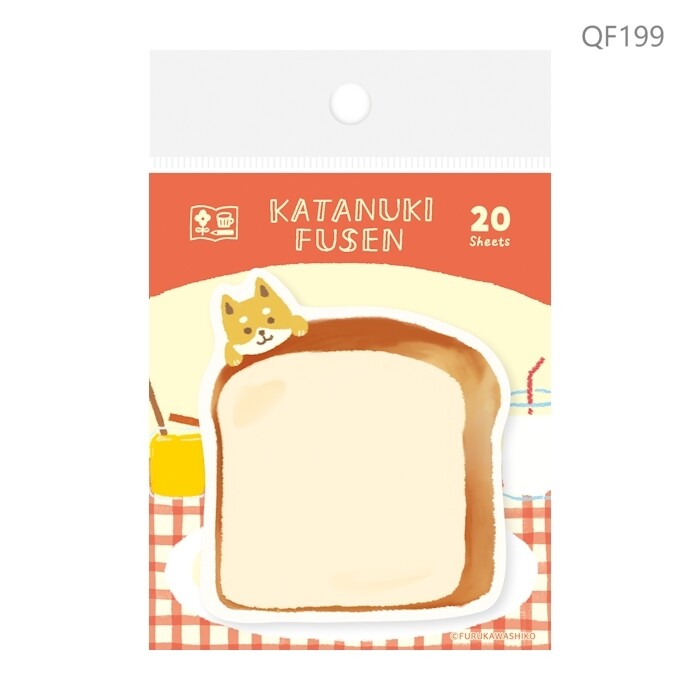 Shiba Loaf, Die-Cut Sticky Notes, Imported Japan