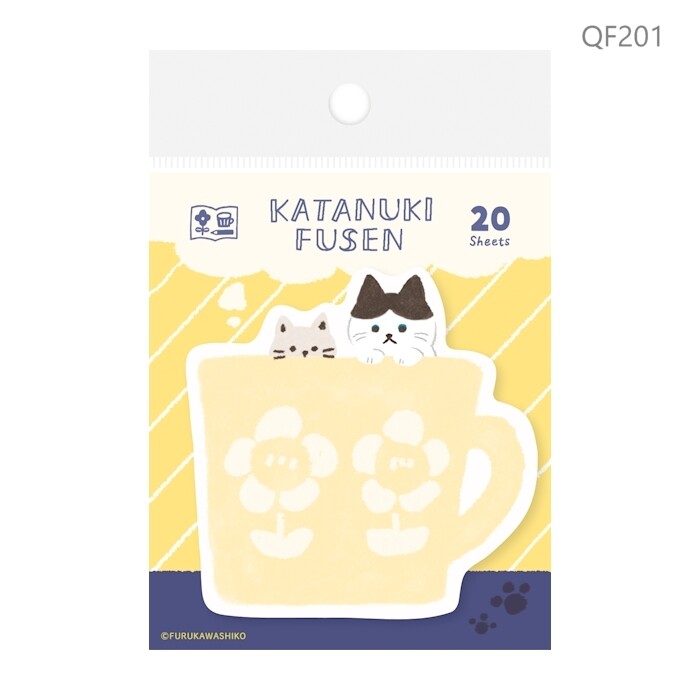 Kitty Mug, Die-Cut Sticky Notes, Imported Japan