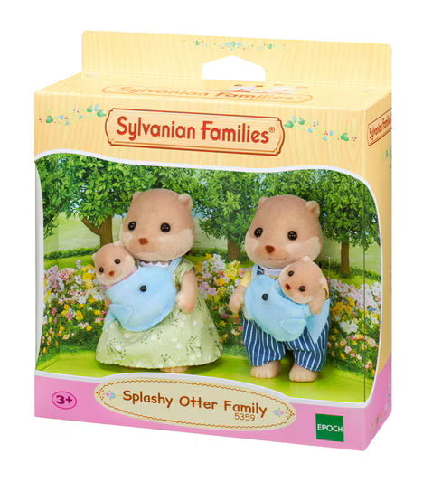 Calico Critters • Sylvanian Families, Splashy Otter Family, Imported Japan