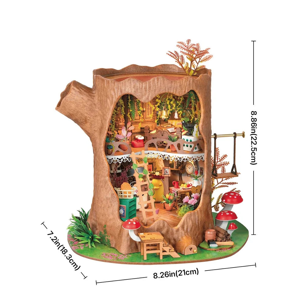 Rolife • Fairytale Tree House, DIY Book Nook Miniature Kit