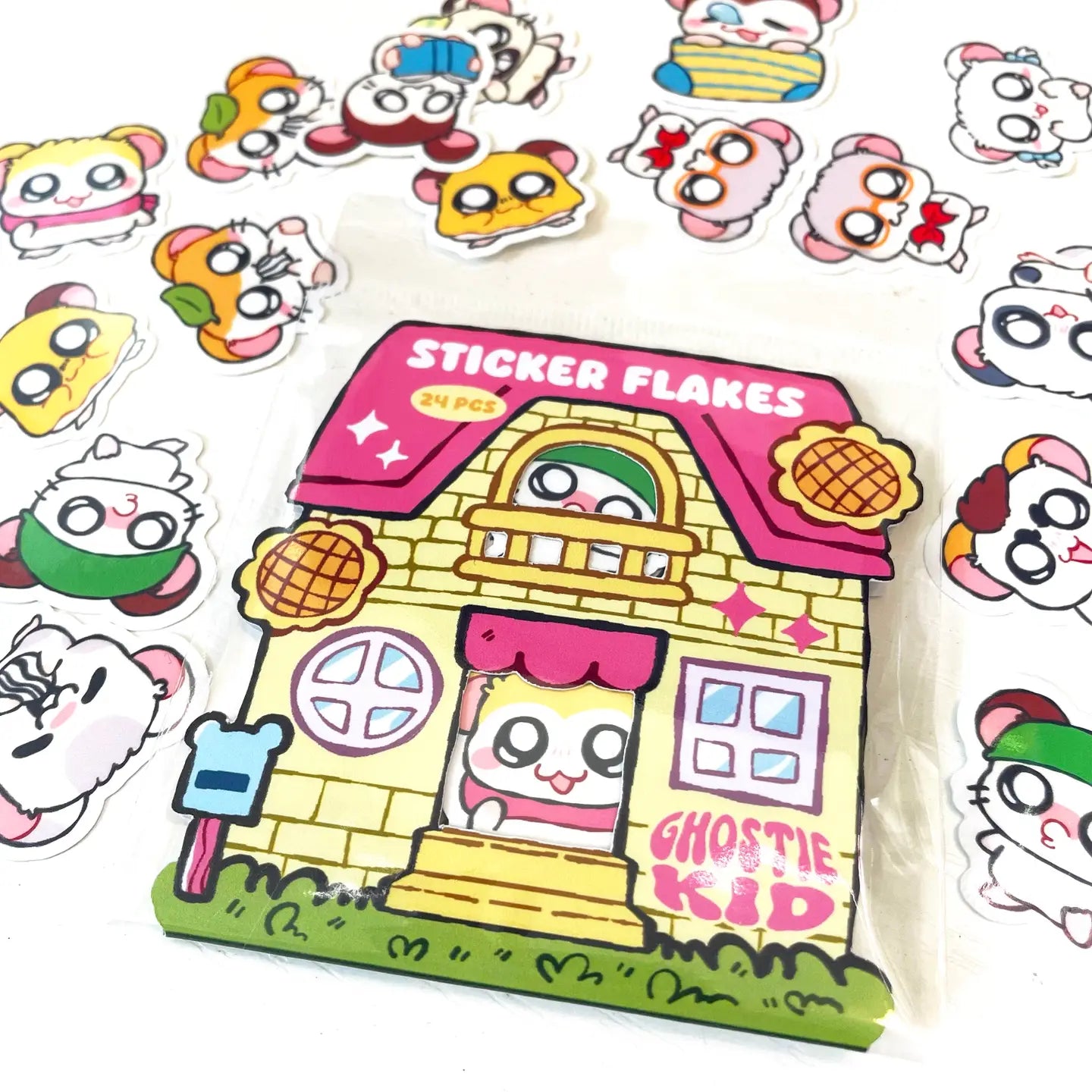 Ghostiekid • Hamtaro Sticker Flakes Vinyl Sticker pack