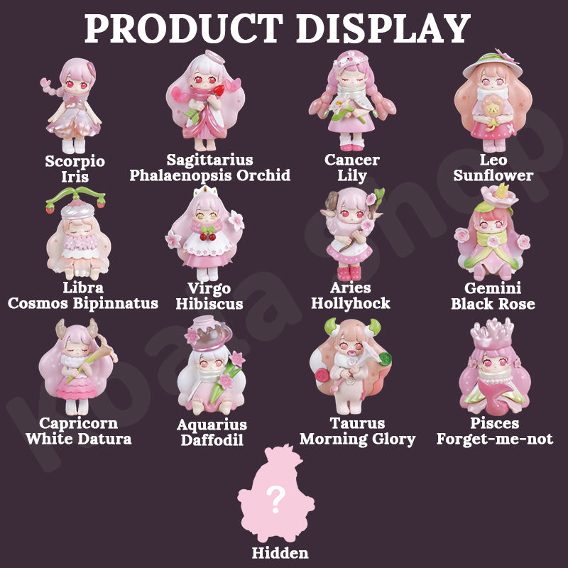 Cora Twelve Constellations • Flower Language Cherry Blossom Blind Box Series
