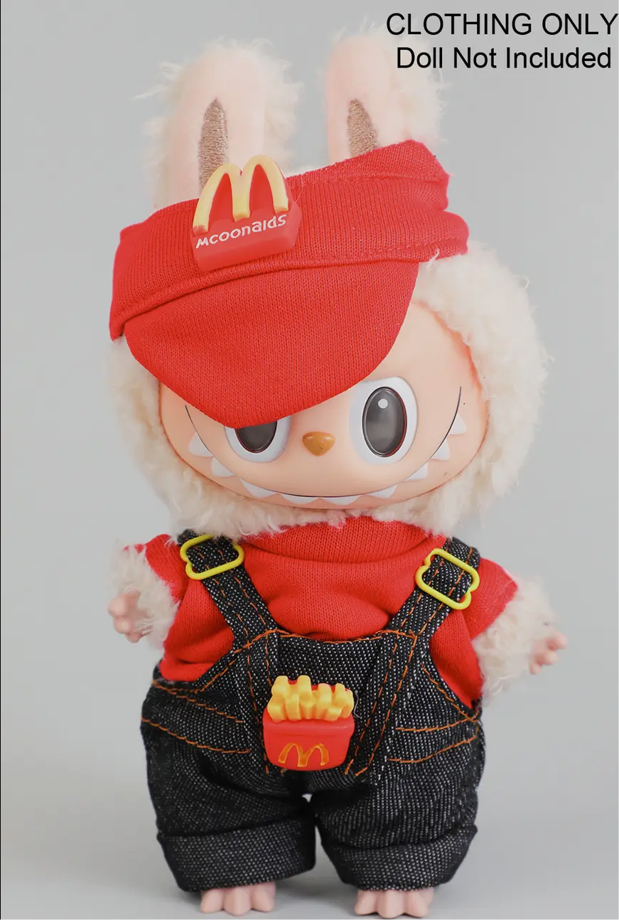 Labubu Fit • Fast Food Uniform with Visor