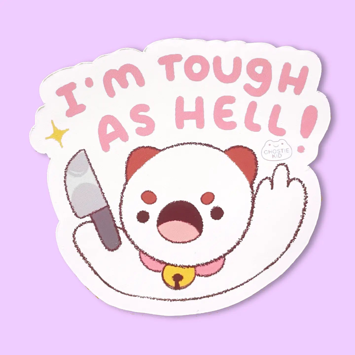 Ghostiekid • Tough Puppy Vinyl Sticker