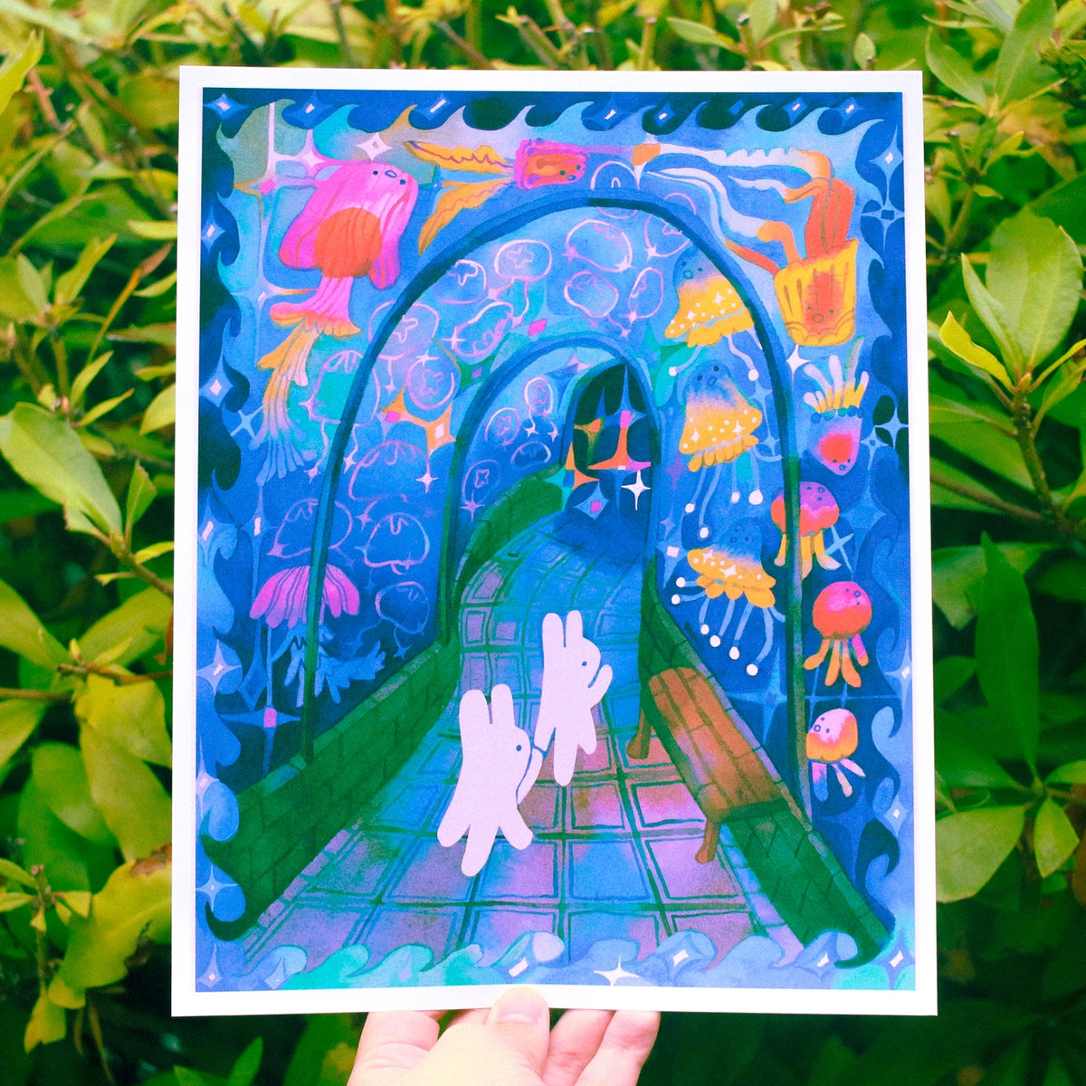 Odd Rabbits • Aquarium Date 8 x 10" Print
