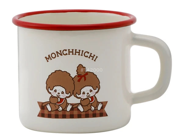Monchhichi • Enamel Mug, Imported Japan