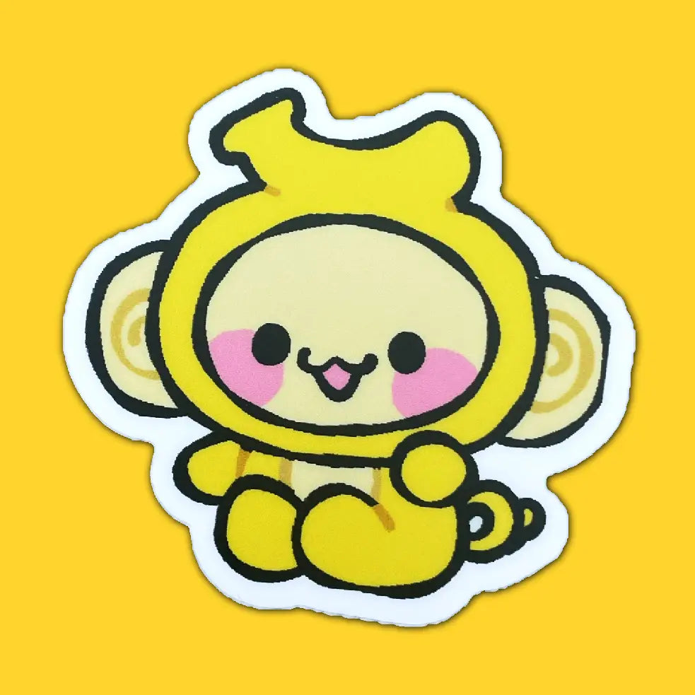 Ghostiekid • Nana Banana Monkey Vinyl Sticker