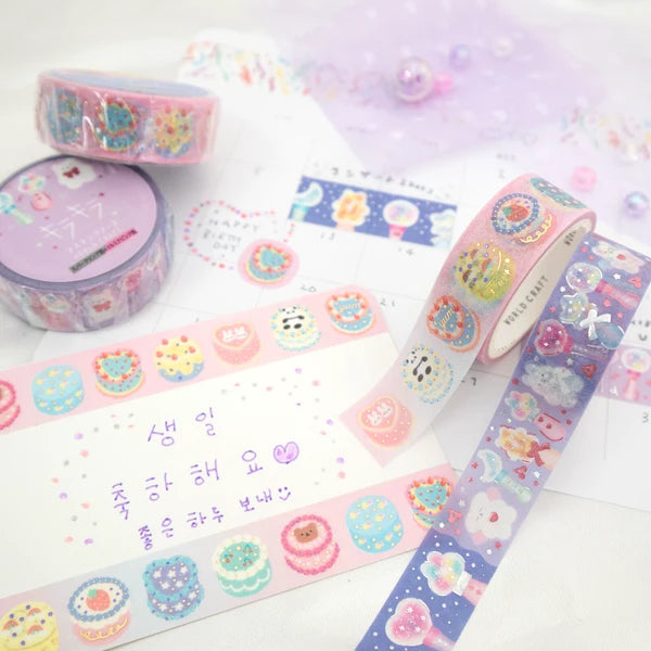 Decorated Cakes, Washi Tape, Imported Japan