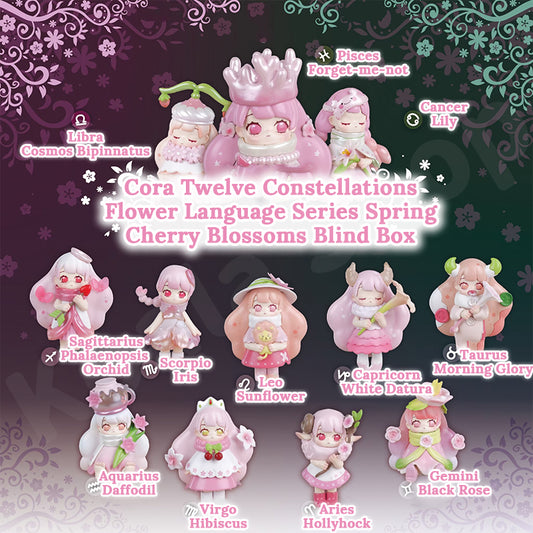 Cora Twelve Constellations • Flower Language Cherry Blossom Blind Box Series