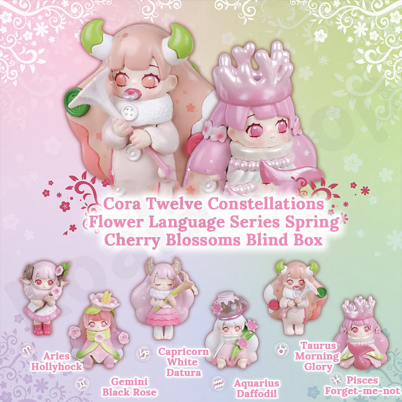 Cora Twelve Constellations • Flower Language Cherry Blossom Blind Box Series