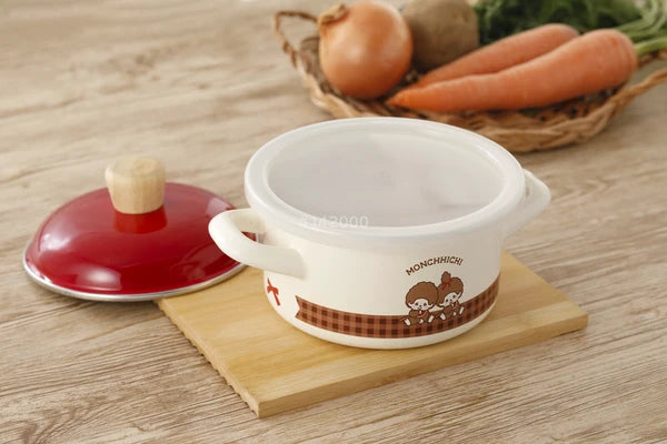 Monchhichi • 14cm Enamel Pot, Imported Japan