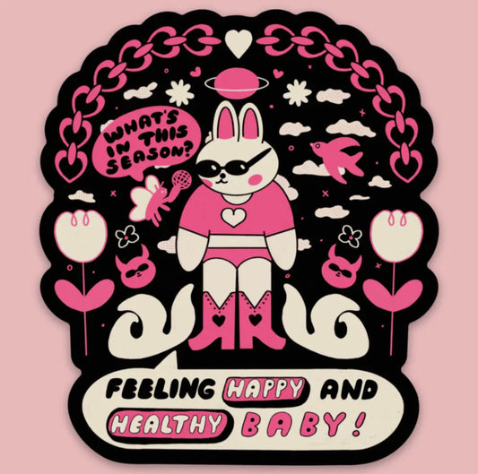 Tender Ghost • Feeling Happy & Healthy Vinyl Sticker