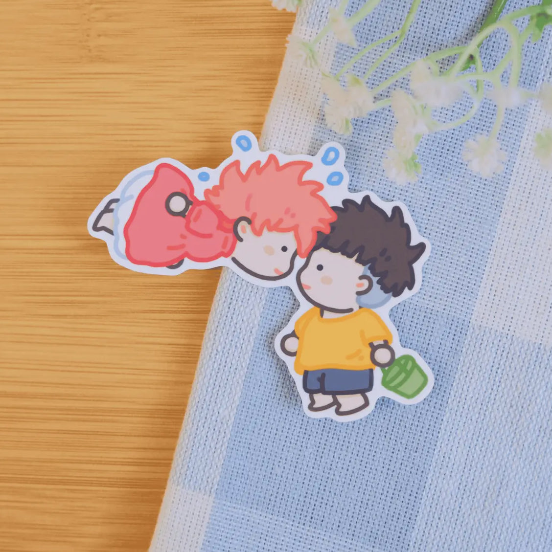 ByUme • Ponyo + Sosuke Sticker