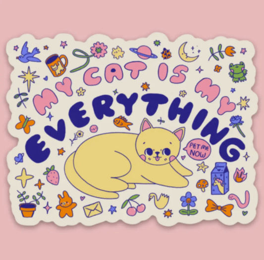 Tender Ghost • My Cat is My Everything Vinyl Sticker