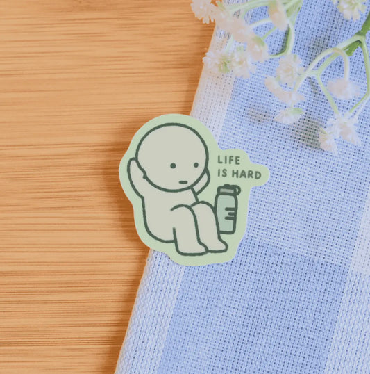 ByUme • “Life is Hard” Exercise Smiski Stickers