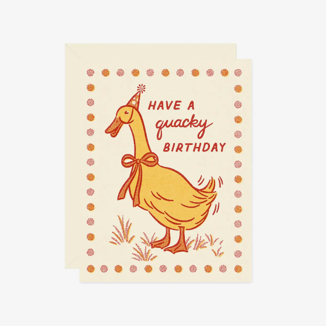 Wallflower • “Have A Quacky Birthday” Duck Goose Greeting Card
