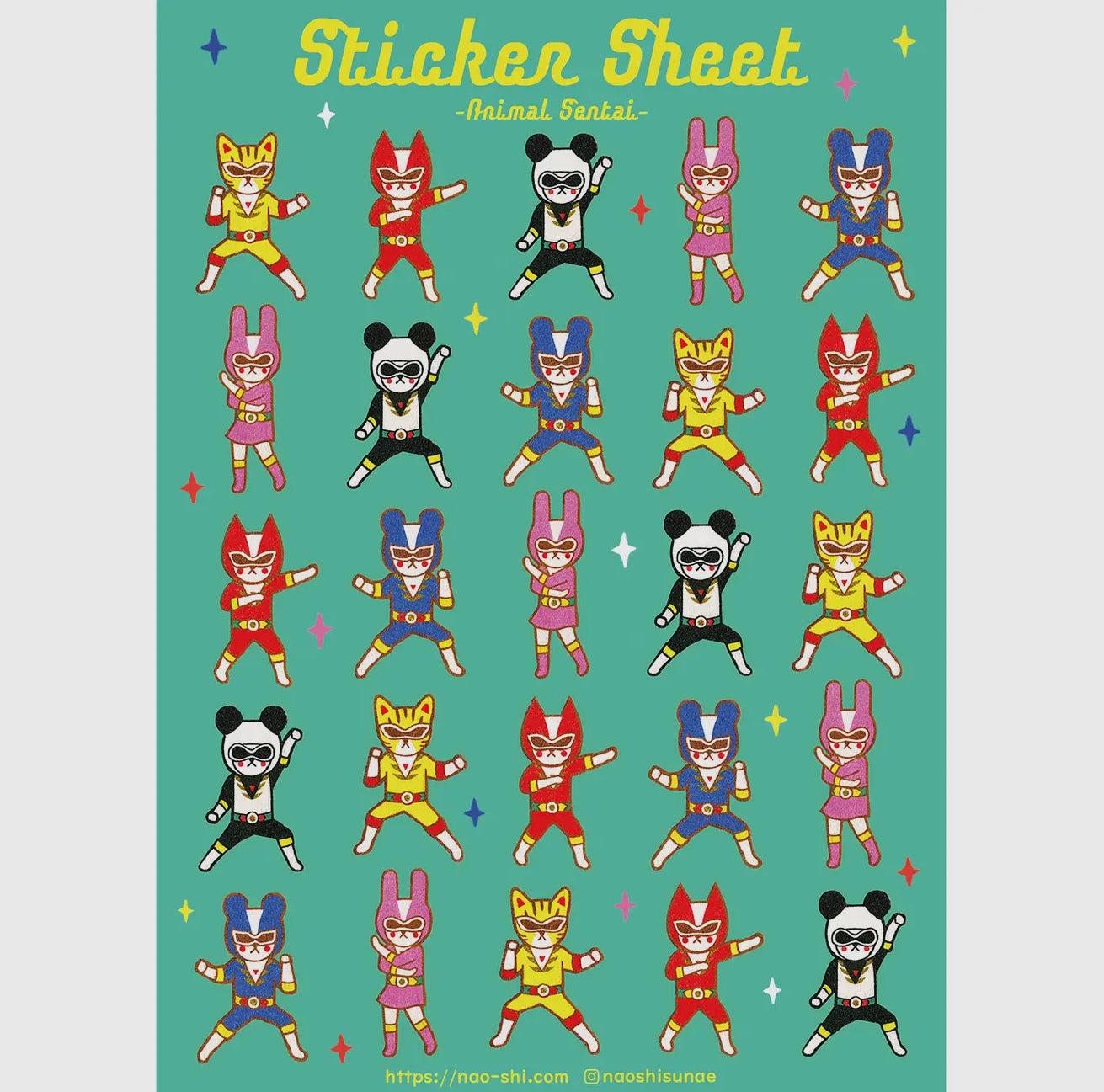 Naoshi • Sticker Sheet, Animal Sentai
