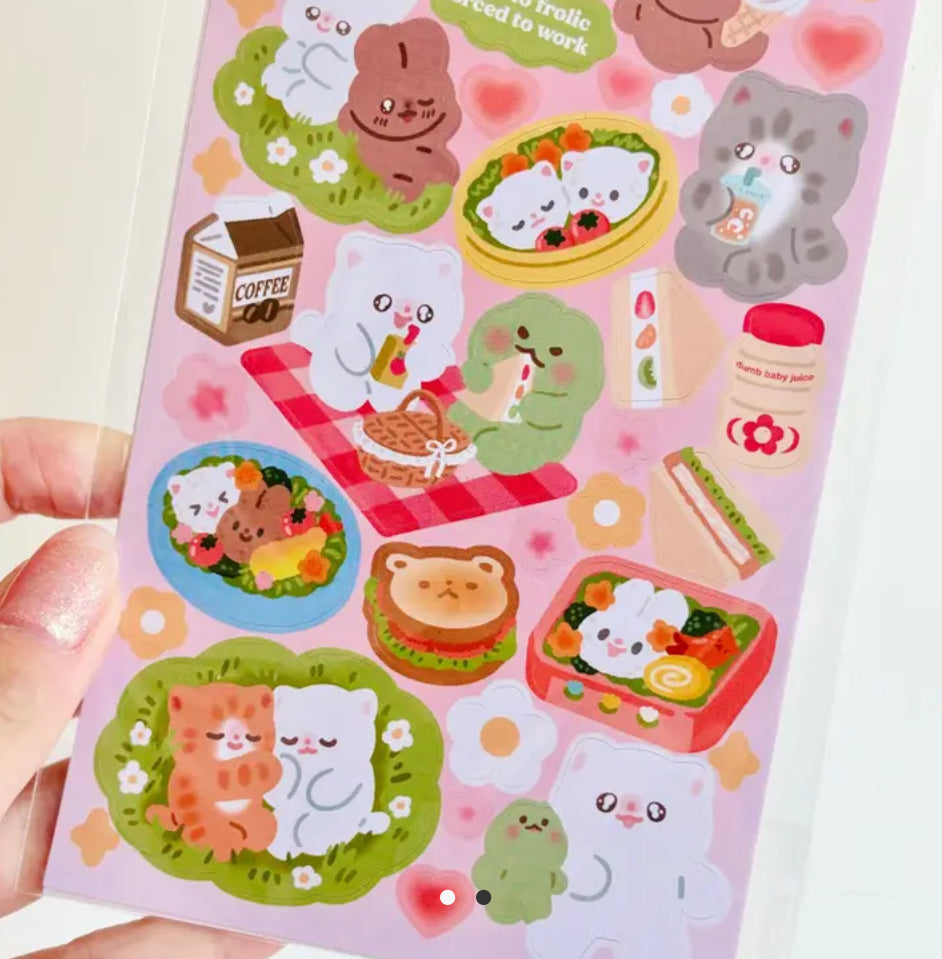 Maobabie • Picnic Together Sticker Sheet