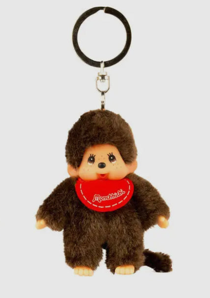 Monchhichi• Boy Red Bib Plush Doll Keychain