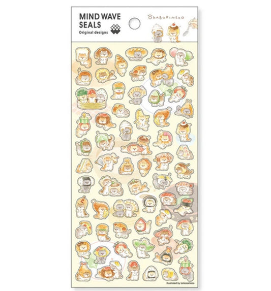 Cat Bakery Stickers, Imported Japan