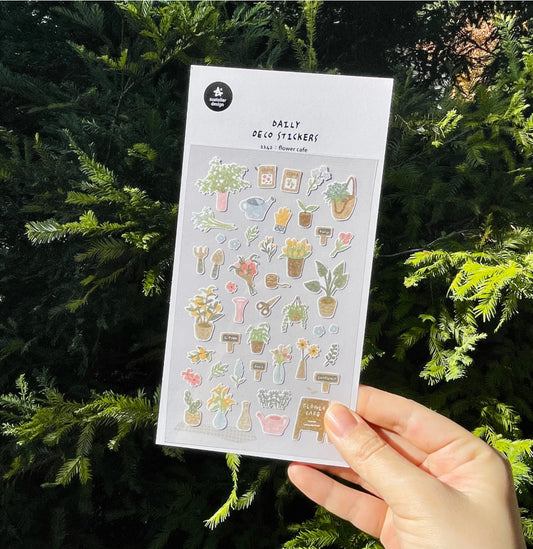 Suatelier • Flower Cafe Deco Stickers