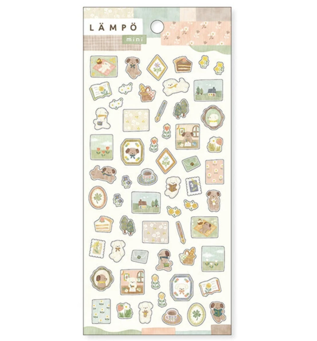 Studious Dog Stickers, Imported Japan