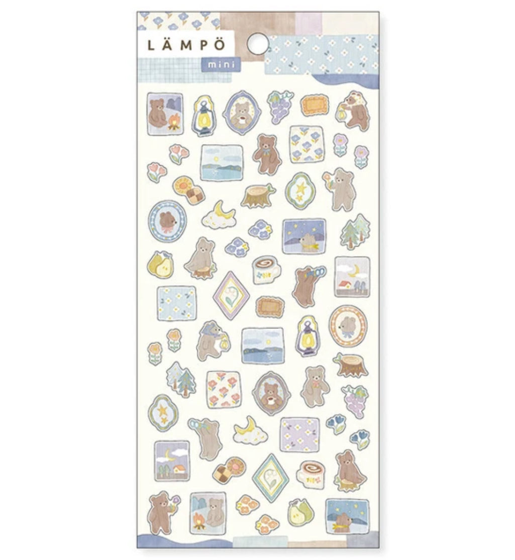 Fall Bear Stickers, Imported Japan