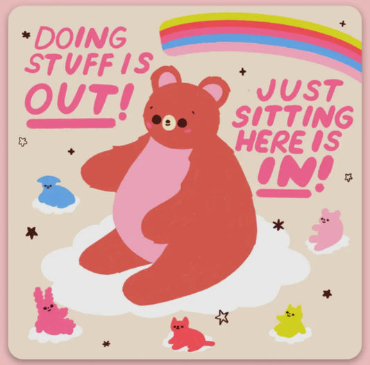 Tender Ghost • Doing Stuff is Out Vinyl Sticker