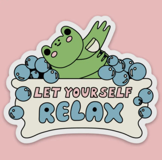 Tender Ghost • Let Yourself Relax Vinyl Sticker
