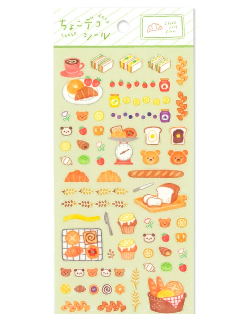 Assorted Bakery Stickers, Imported Japan