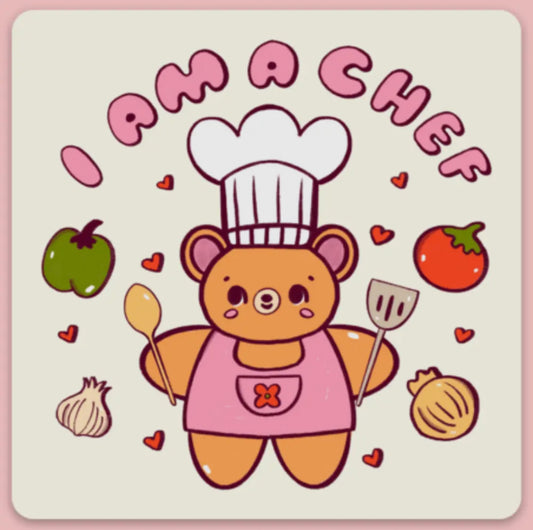 Tender Ghost • I Am A Chef Vinyl Sticker