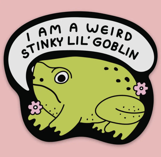 Tender Ghost • Weird Stinky Goblin Frog Vinyl Sticker