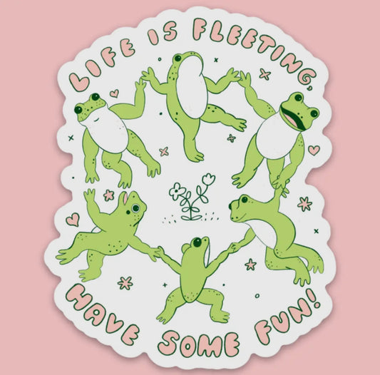 Tender Ghost • Life is Fleeting Vinyl Sticker