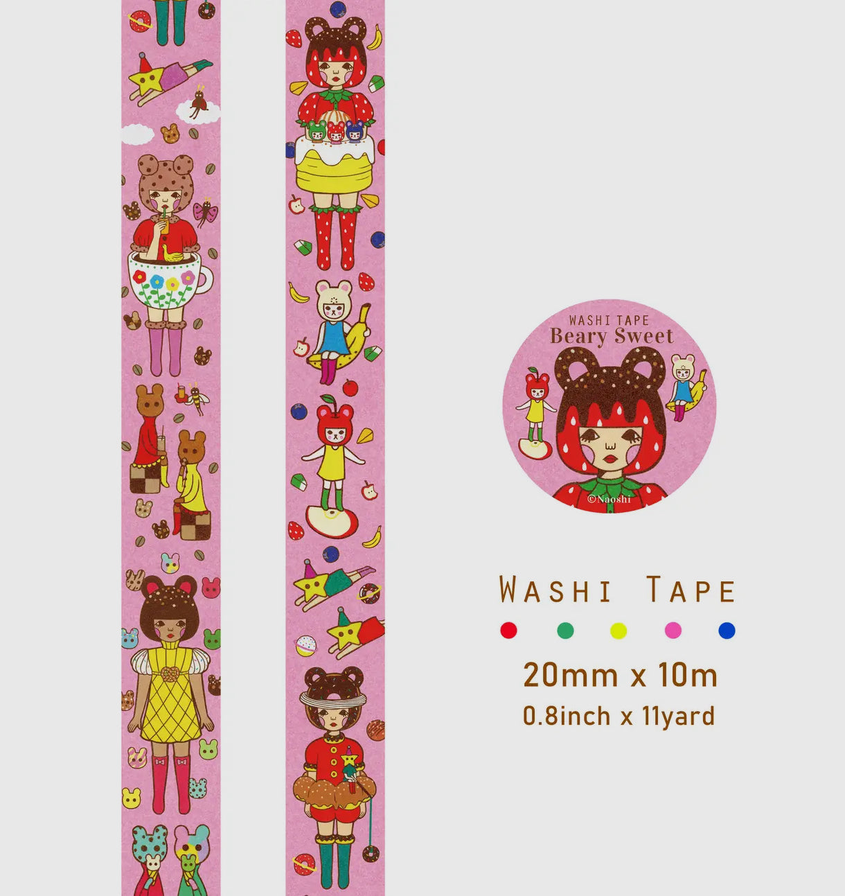 Naoshi • Washi Tape, Beary Sweet