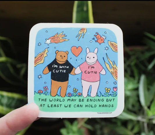 Tender Ghost • Hold Hands Vinyl Sticker