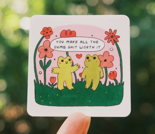 Tender Ghost • Frog Friends Vinyl Sticker