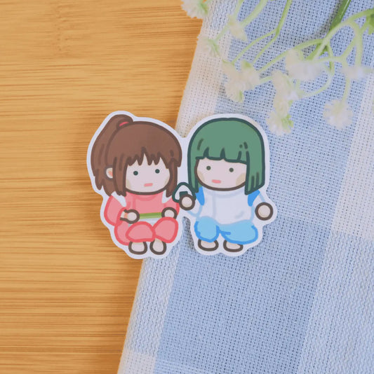 ByUme • Spirited Away Haku Chichiro Sticker