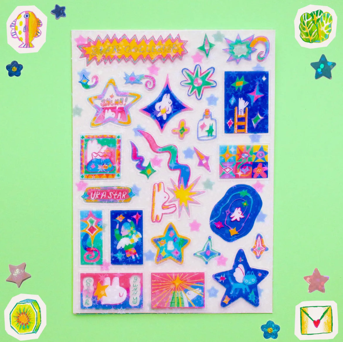 Odd Rabbits • Star Collector A6 Holo Sticker Sheet