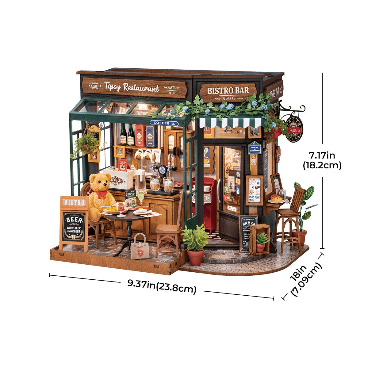 Rolife • Tipsy Restaurant DIY Miniature House Kit