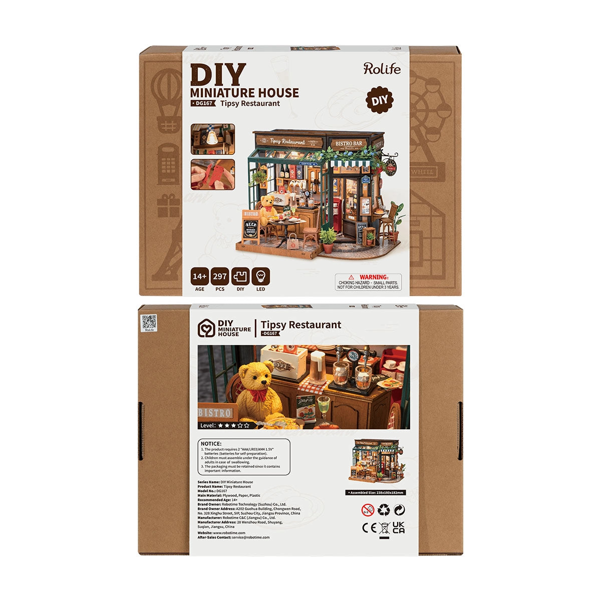 Rolife • Tipsy Restaurant DIY Miniature House Kit