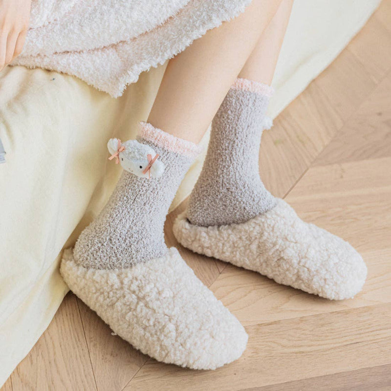 Silly Colorful Fleece Thermal Socks