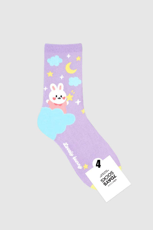 Women's Crew Lovely Bunny Socks