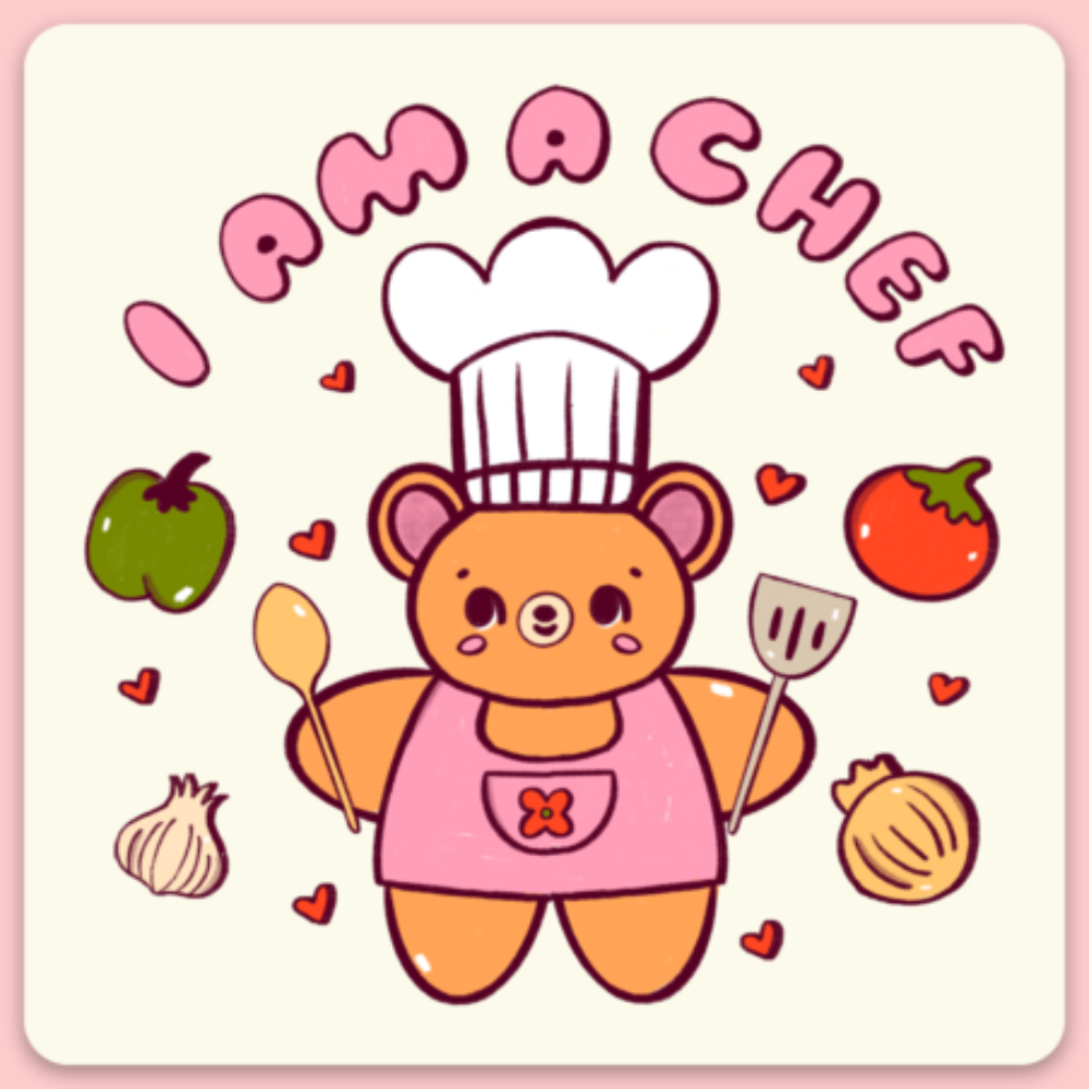 Tender Ghost • I Am A Chef Sticker