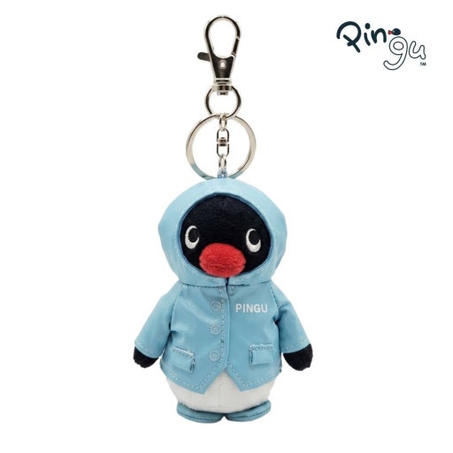Pingu • Raincoat Plush Keychain, Imported South Korea