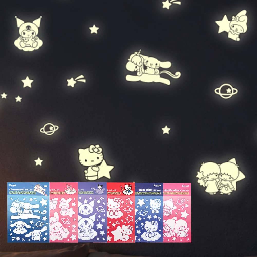Sanrio • Glow in the Dark Wall Stickers Decor