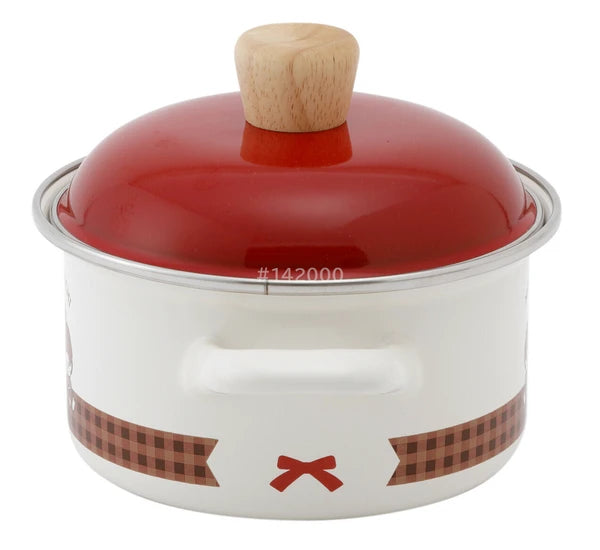 Monchhichi • 14cm Enamel Pot, Imported Japan